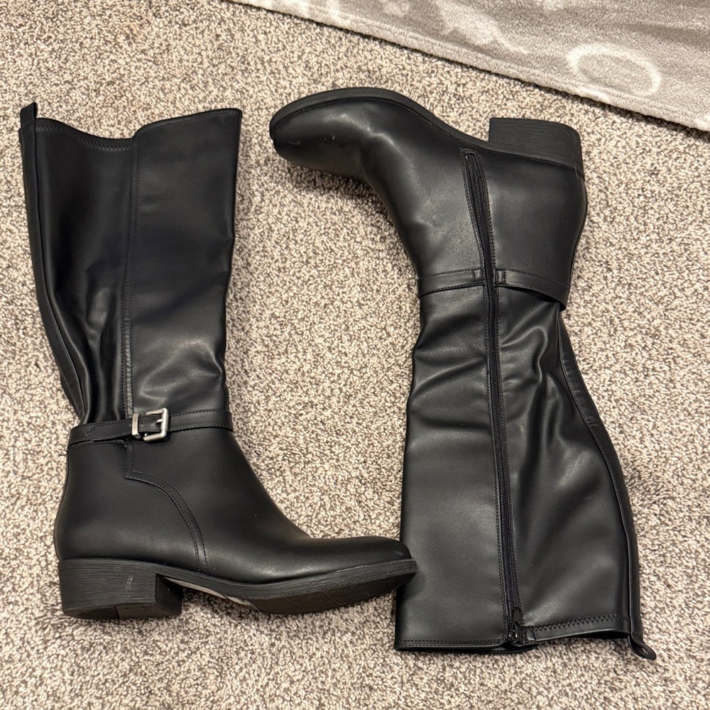 Tall Black Heel Boots